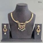 Prakshi Kundan Meena Necklace Set