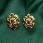 Priyanka Navratan Gold Studs