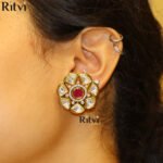 Ritvi Urfi Kundan Studs