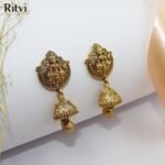 Ritvi Drishya Gold Temple Jhumka