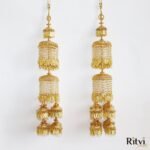 Ritvi Gold Plated Heavy Bridal Layered Kalira