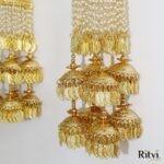 Ritvi Gold Plated Heavy Bridal Layered Kalira - Image 3