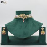 Samridhi Antique Gold Choker Set