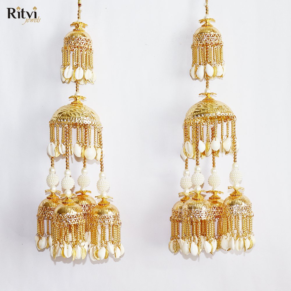 sea shell beaded gold plated kalira 1