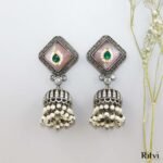Sharron Oxidised Earrings - Image 2