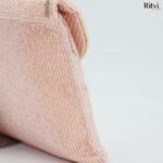 Shayra Designer Coral Pink Handmade Bag - Image 4