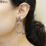 Shama Silver Oxidised Earrings