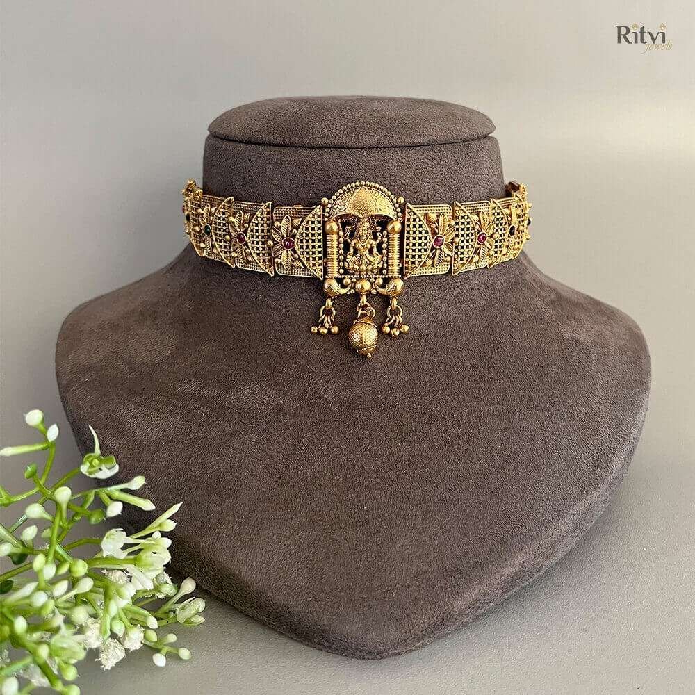 yamini-1.jpg Yamini Temple Necklace Set - Image 1