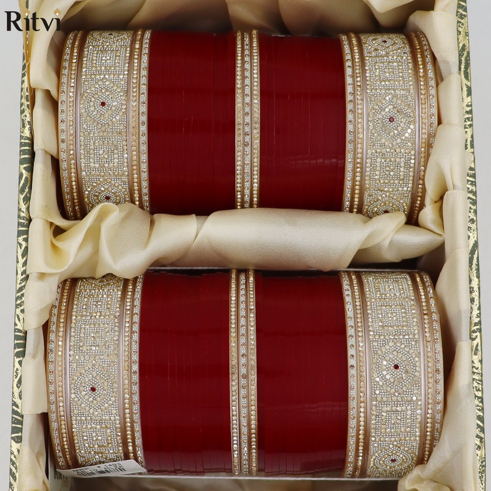 Bhavika Maroon Bridal Chura1
