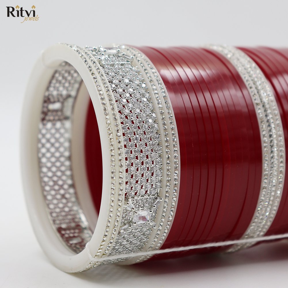 ekantha maroon bridal chura 1 Chura Ceremony