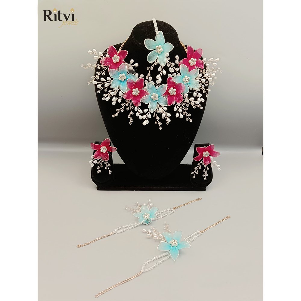 inara floral jewellery set