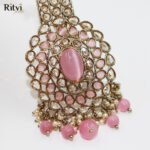 Vaibhav light pink kalgi for groom