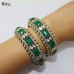 Devanshi kundan screw bangle