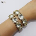 Naaz Kundan Statement Bangles