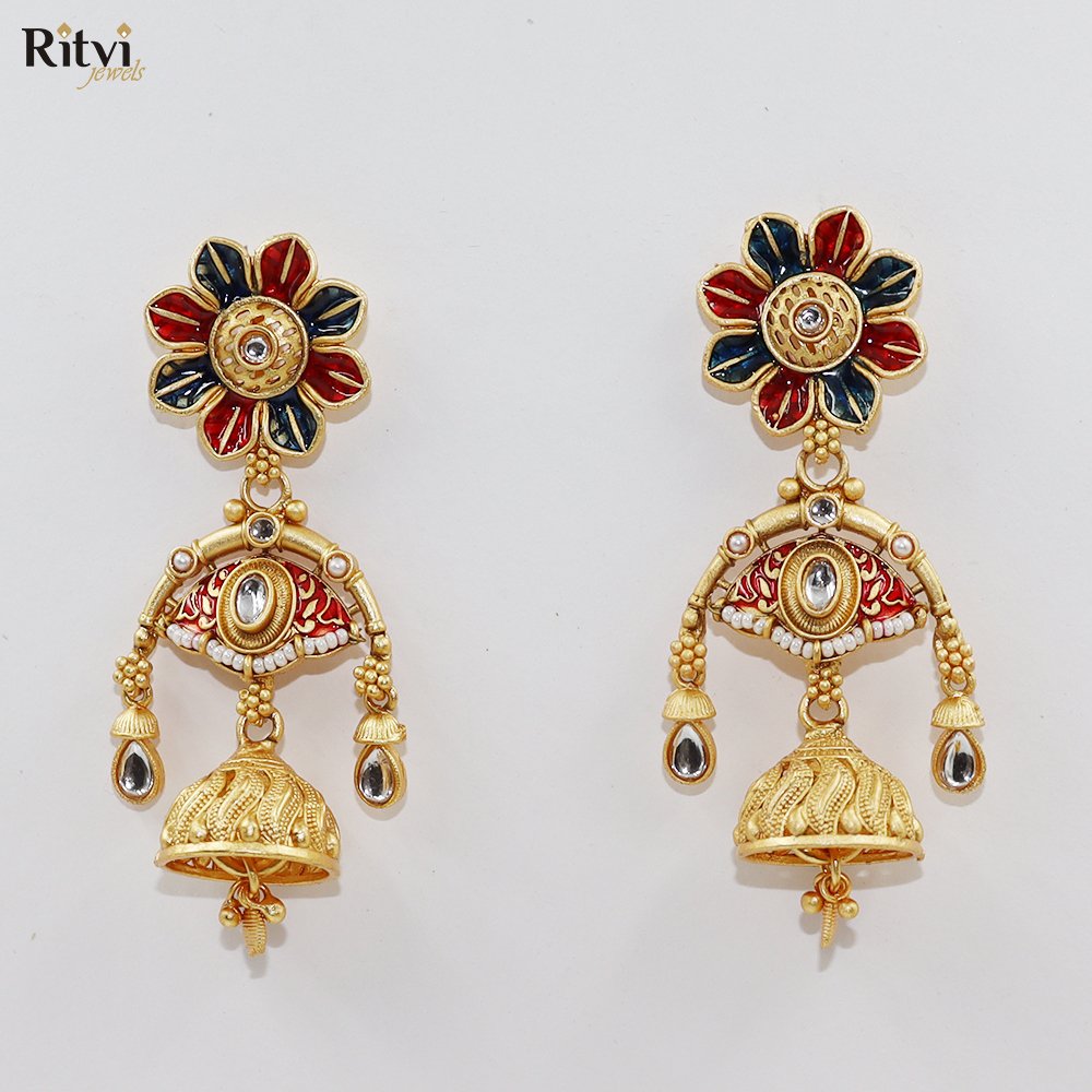 Netra Phool Jhumka Earrings