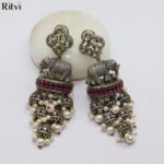  Myra Pink Elephant Earrings