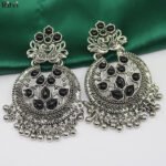 Oxidised Regal Bloom Chandbalis