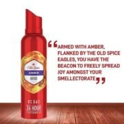 Old Spice Amber Deodorant Body Spray For Men (140ml) - Image 5