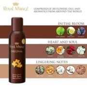 Royal Mirage Orignal Refreshing Perfumed Body Spray (200ml) - Image 2