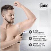 Wild Stone Code Chrome No Gas Deodorant Body Perfume (150ml) - Image 4