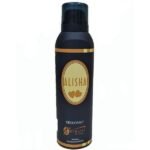 Alisha deodorant spray in a black