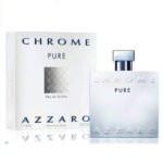 Azzaro Chrome Pure Eau de Toilette 100ml for Men in a frosted white glass bottle