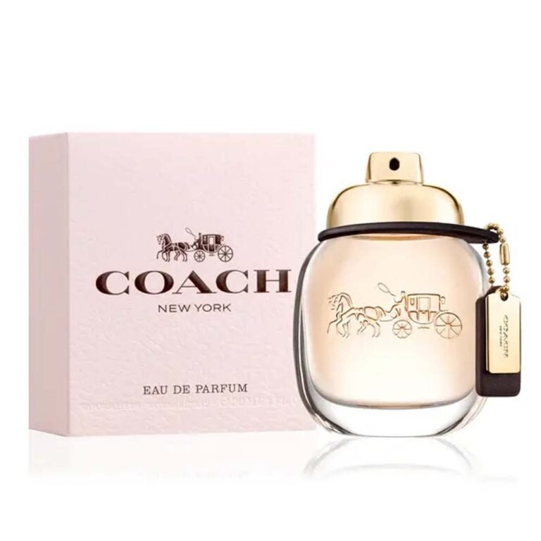 Coach New York Eau de Parfum for Women with an elegant blush-pink fragrance