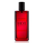 Davidoff Hot Water Eau de Toilette for Men 110ml in a deep red glass bottle with matching black and red retail box.