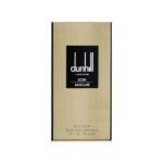 Dunhill Icon Absolute Eau De Parfum 100ml for Men in premium gold textured packaging. A luxurious long-lasting men's fragrance with spicy, woody, leather, and oud-inspired notes for a bold and sophisticated scent.