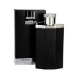 Dunhill Desire Black Eau De Toilette 100ml for Men in a sophisticated matte black bottle with premium black packaging. A long-lasting woody oriental fragrance featuring spicy, citrus, and warm amber notes.