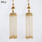 Flower Ruby Green Gold Bridal Kalira