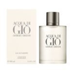 Giorgio Armani Acqua di Giò Eau de Toilette for Men 100ml, a classic aquatic fragrance in an elegant frosted glass bottle.