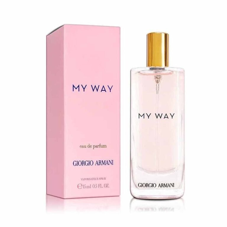 Giorgio Armani My Way Eau de Parfum, a sophisticated floral fragrance for women with elegant pink packaging and a luxurious scent.