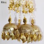 Jasmine Antique Gold Wedding Bridal Kalira - Image 3