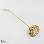 Ritvi Ashima Kundan Gold Borla/Bor