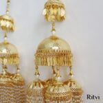 Ritvi Gold Plated Heavy Bridal Layered Kalira - Image 4