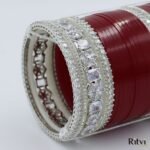 Ritvi Kashi AD Silver Bridal Chura 341 - Image 2