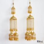 Ritvi Pearl Beaded Gold Plated Bridal Kalira