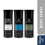 Yardley London Body Spray For Men (Classic + Urbane + Royale) for Men (150ml)