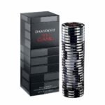 Davidoff The Game Eau de Toilette for Men 100ml in a sleek metallic cylindrical bottle with a black striped retail box.