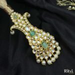 Harshit Gold Finished Pearl Kundan Kalgi - Image 3
