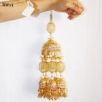 Navya Gold Kundan Bridal Kalira - Image 4