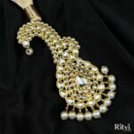 Nivaan Gold Finished Pearl Kundan Kalgi - Image 3