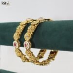 Ritvi Rajwada Gold Bangles - Image 2