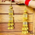 Ritvi Gold Plated Heavy Bridal Layered Kalira - Image 2