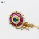 Ritvi Vishya Ruby Nose Ring/Nath - Image 2