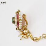 Ritvi Vishya Ruby Nose Ring/Nath - Image 3