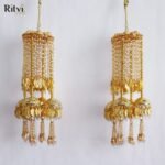 Ritvi Pearl Beaded Gold Plated Bridal Kalira
