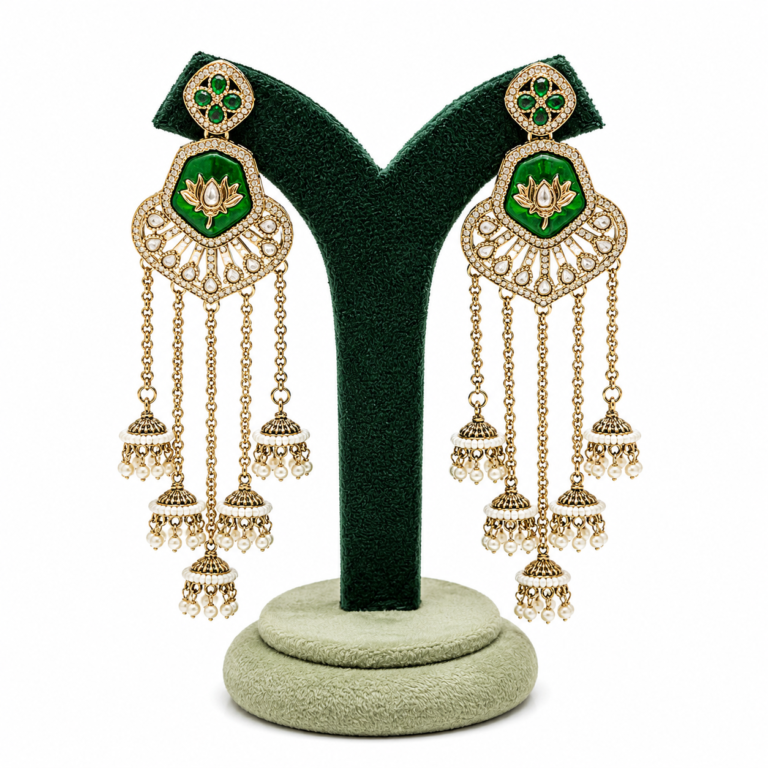 Adhya Long Kashmiri Earrings