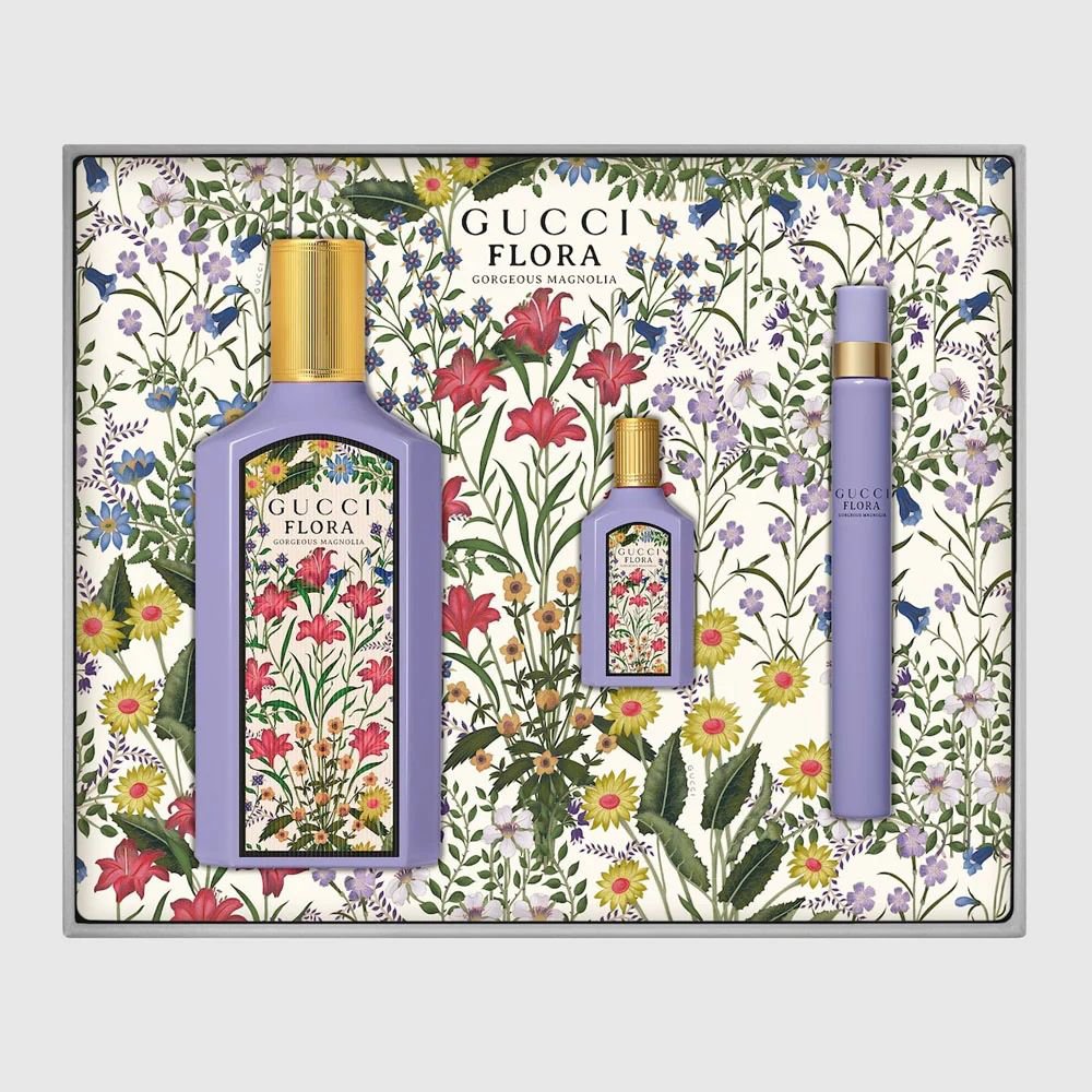 Gucci Flora Gorgeous Magnolia EDP Gift Set for Women 1 Gucci Flora Gorgeous Magnolia EDP Gift Set for Women
